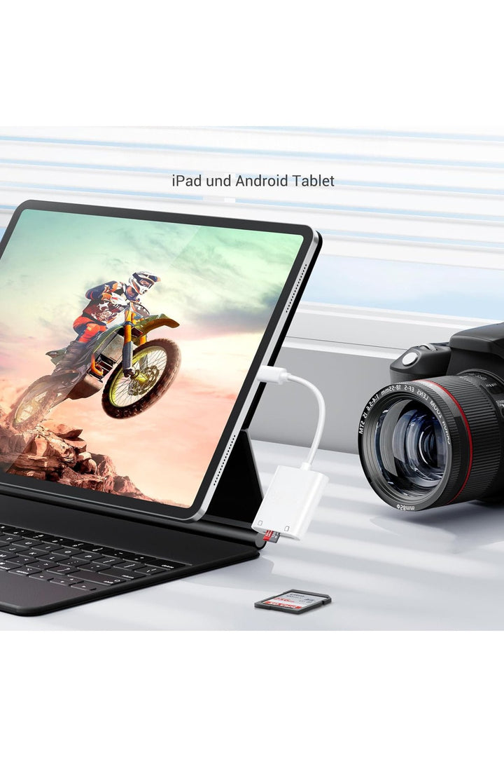 17/16/15/Pro Max/Plus/Mini/iPad/MacBook Pro/Air Samsung Uyumlu Type-C To SD/Micro SD/TF Kart Okuyucu