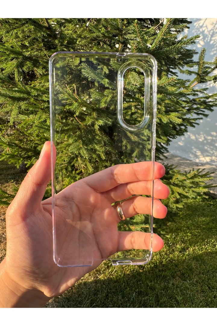 Samsung Galaxy S25 Edge Uyumlu Kılıf Sert Sararmaz Kamera Çevresi Yükseltilmiş Koruyucu Kapak