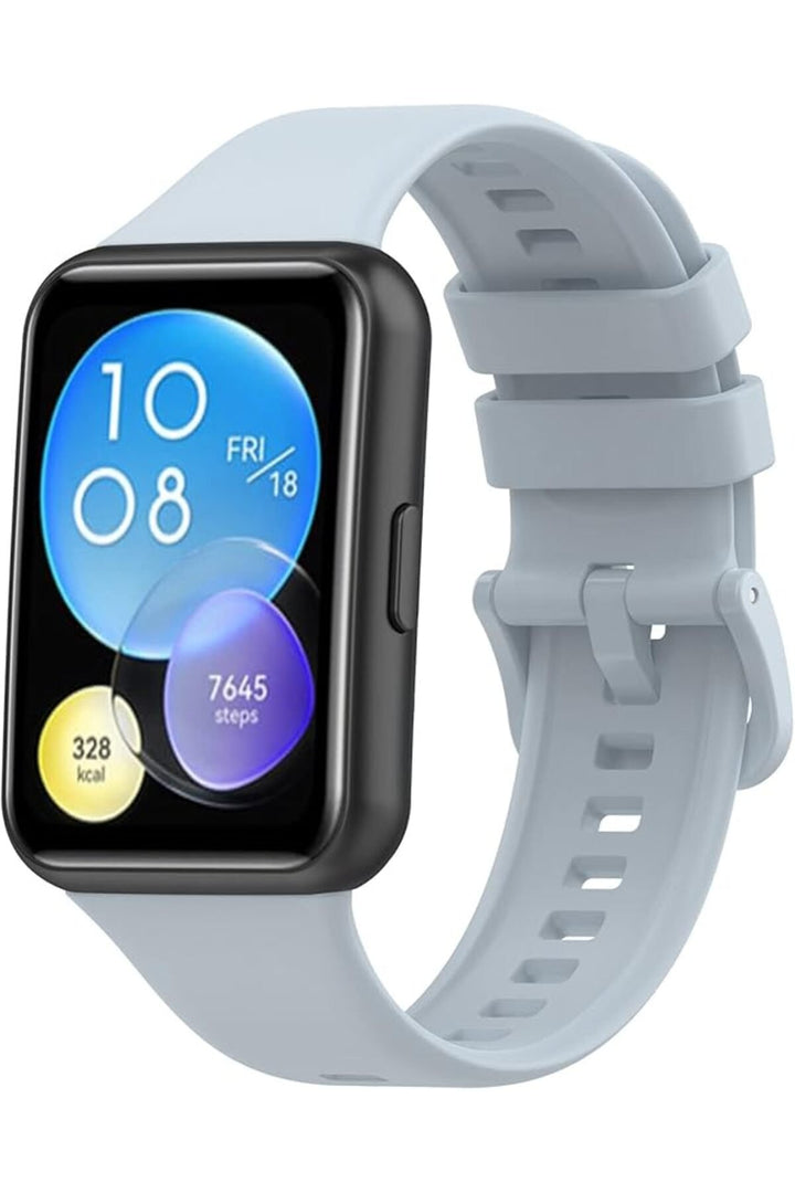 Huawei Watch Fit2 Uyumlu Kordon Liquid Silikon Ayarlanabilir Renkli Lansman Kordon