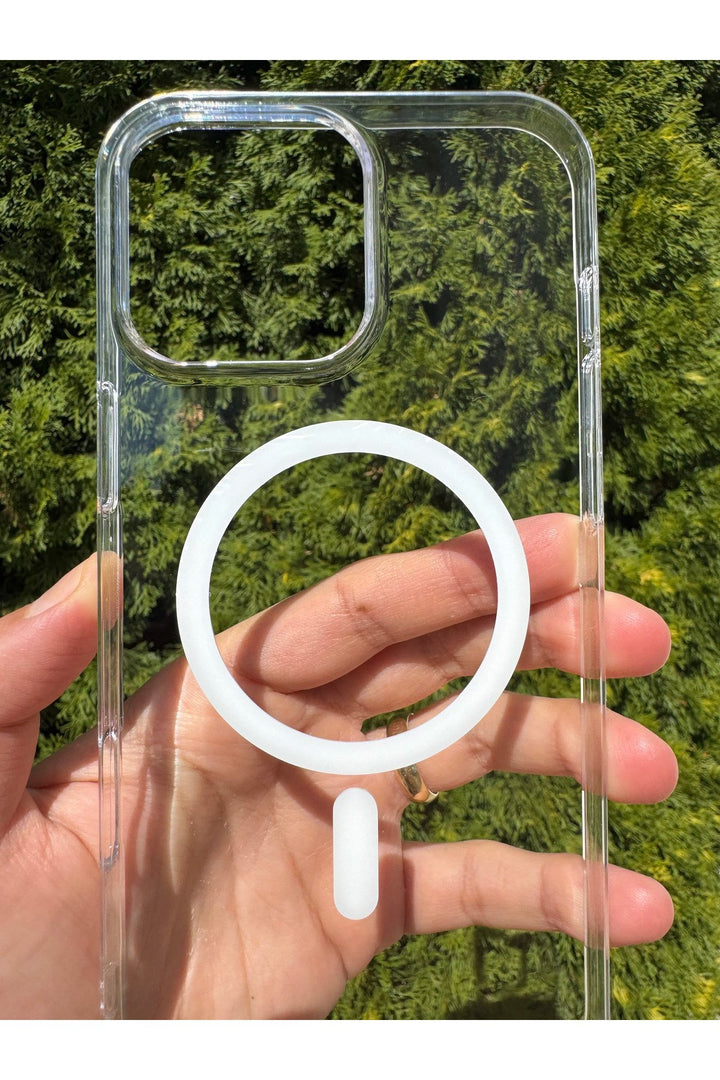 iPhone 16 Pro Uyumlu Kılıf Sert Sararmaz Magsafe Kamera Kenarı Koruyucu Dayanıklı Çöl Titanyum Kapak
