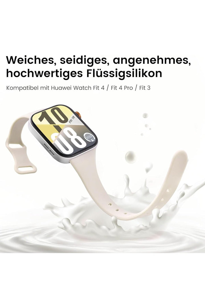 Huawei Watch Fit 4 Pro/Fit 4/Fit 3 Uyumlu Kordon Slim Same Liquid Silikon Spor Renkli Kordon