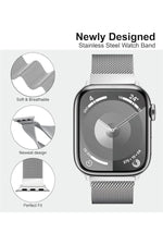 Load image into Gallery viewer, Apple Watch 9 8 7 6 5 4 3 2 Se 42mm/44mm/45mm/49mm Uyumlu Kordon Mıknatıslı Ayarlanabilir Metal