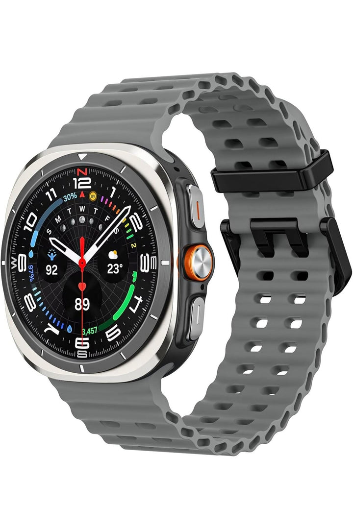 Samsung Galaxy Watch Ultra 47mm Uyumlu Kordon Liquid Silikon Spor Renkli Kordon