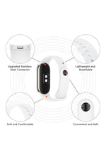 Load image into Gallery viewer, Xiaomi Mi Band 8 Uyumlu Kordon Liquid Silikon Ayarlanabilir Renkli Lekelere Dayanıklı Lansman Kordon