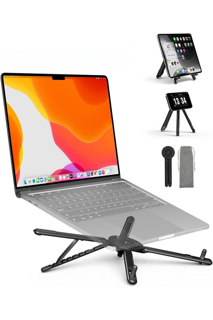 Macbook/iPad/Laptop/iPhone 12/13/14/15/16 Plus/17 Pro Max Uyumlu Metal Magsafe Telefon Tutucu Stand