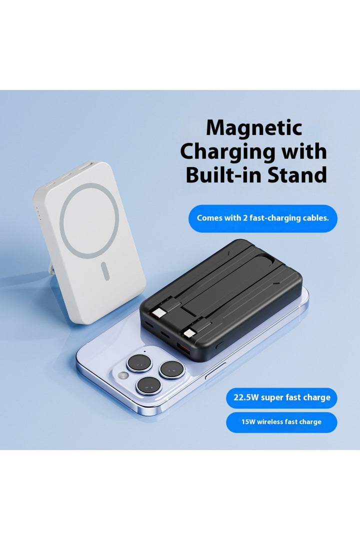 iPhone 11/12/13/14/15/16 Plus/17 Pro Max Uyumlu Magsafe 12000 Kablosuz/Kablolu Powerbank Hızlı Şarj