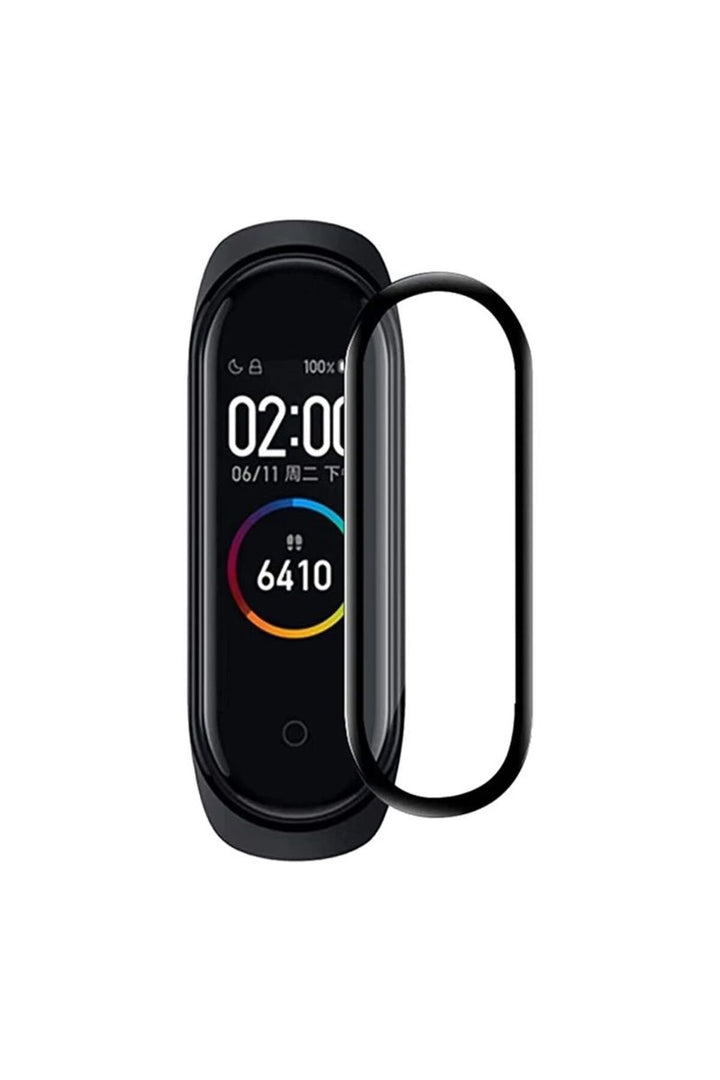 Xiaomi Mi Band 4 Uyumlu Tam Kaplayan Darbelere Karşı Dayanıklı Kırılmaz Cam Nano Ekran Koruyucu
