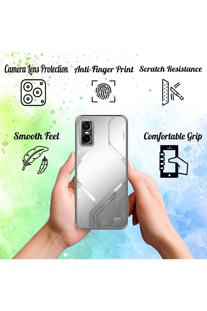iNfinix GT 30 Pro Uyumlu Kamera Korumalı Kılıf Darbe Önceleyici Şeffaf Transparan Esnek Silikon Kapk