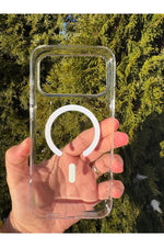 Load image into Gallery viewer, iPhone 17 Pro Uyumlu Kılıf İnce Sert Sararmaz Magsafe Kamera Kenarı Koruyucu Dayanıklı Kapak