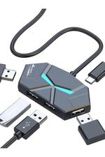 Load image into Gallery viewer, USB To Type-C USB Çoklayıcı PC/Notebook/X-Box/Oyun Konsolu Uzatıcı Gaming Oyuncu Çevirici HUB 4x USB
