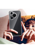 Load image into Gallery viewer, Huawei Pura 80 Ultra Uyumlu Kamera Korumalı Kılıf Darbe Önleme Şeffaf Transparan Esnek Silikon Kapak