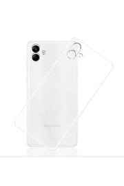 Samsung Galaxy A04E Uyumlu Kılıf 3D Kamera Korumalı Darbe Önleyici Şeffaf Transparan Esnek Silikon