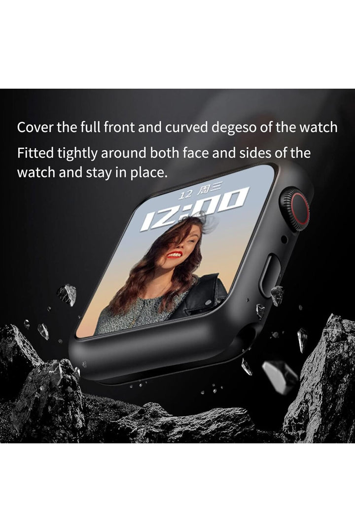 Apple Watch Watch 10 Serisi 42mm Uyumlu Kılıf Kasa ve Ekran Koruyucu Guard Case Renkli Kasa Koruma