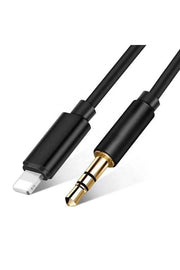 iPhone Uyumlu Aux Kablosu Lightning To 3.5mm Jack Çevirici Dönüştürücü Beyaz Bluetooth Gerektirmez
