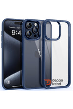 Load image into Gallery viewer, iPhone 15 Pro Max Uyumlu Kılıf Kamera Çevresi Metal Sararmaya Karşı Dayanıklı Koruyucu Silikon Kapak