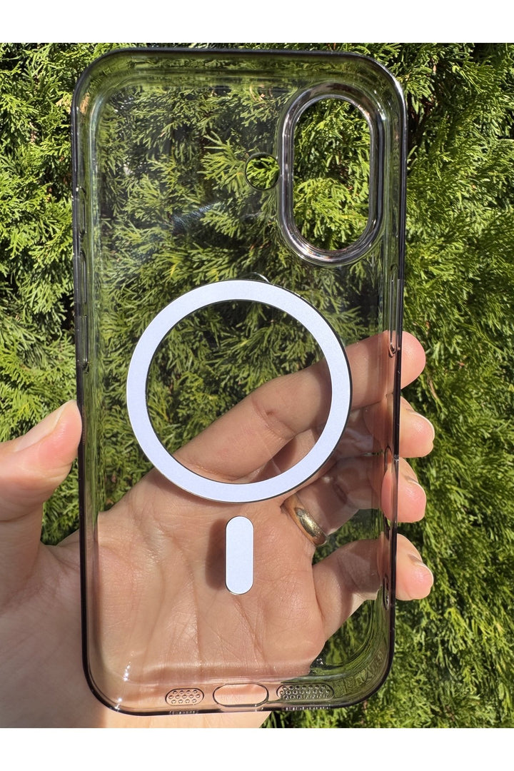iPhone 17 Uyumlu Kılıf Magsafe Sert Sararmaz Kamera Kenarı Koruyucu Dayanıklı Renkli Kapak