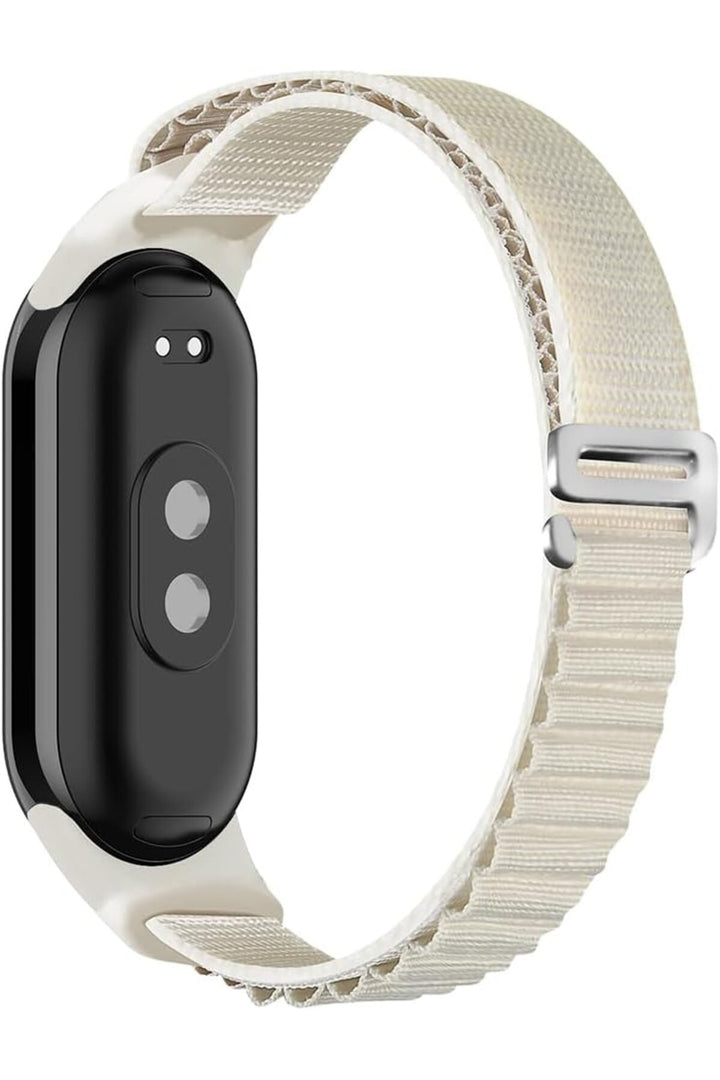 Xiaomi Mi Band 8/9 Uyumlu Kumaş Kordon Metal Tokalı Ayarlanabilir Lansman Kordon