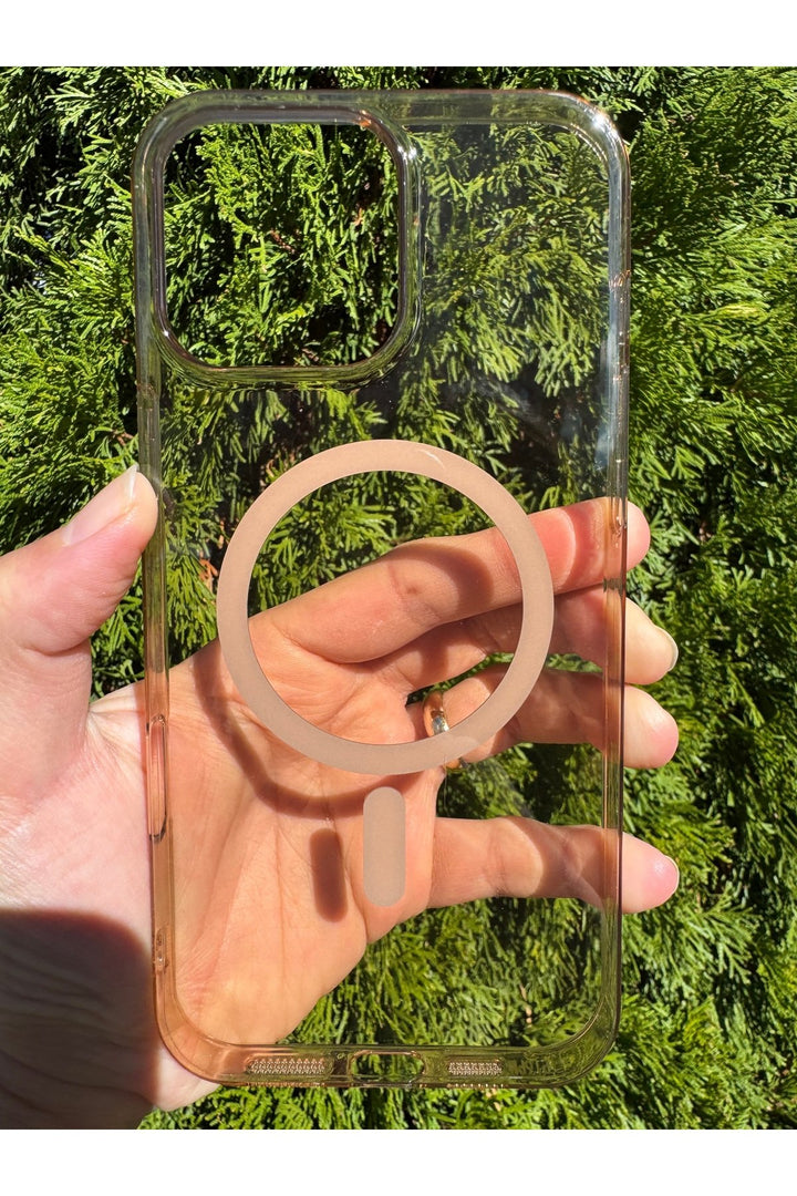 iPhone 16 Pro Max Uyumlu Kılıf Sert Sararmaz Magsafe Kamera Kenarı Koruyucu Dayanıklı Çöl Titanyum