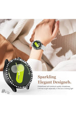 Load image into Gallery viewer, Samsung Galaxy Watch 4/5/6/7 44mm Uyumlu Kılıf Ekran ve Kasa Koruyucu Parlak Taşlı Kasa Koruma Guard