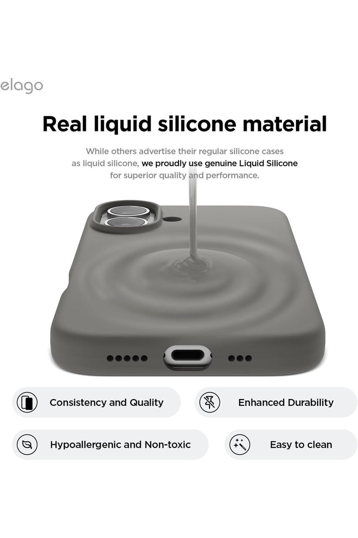 Yüksek Kaliteli iPhone 16 Plus Uyumlu Kılıf Liquid Silikon Renkli Mat Lekelere Dayanıklı Kaymaz