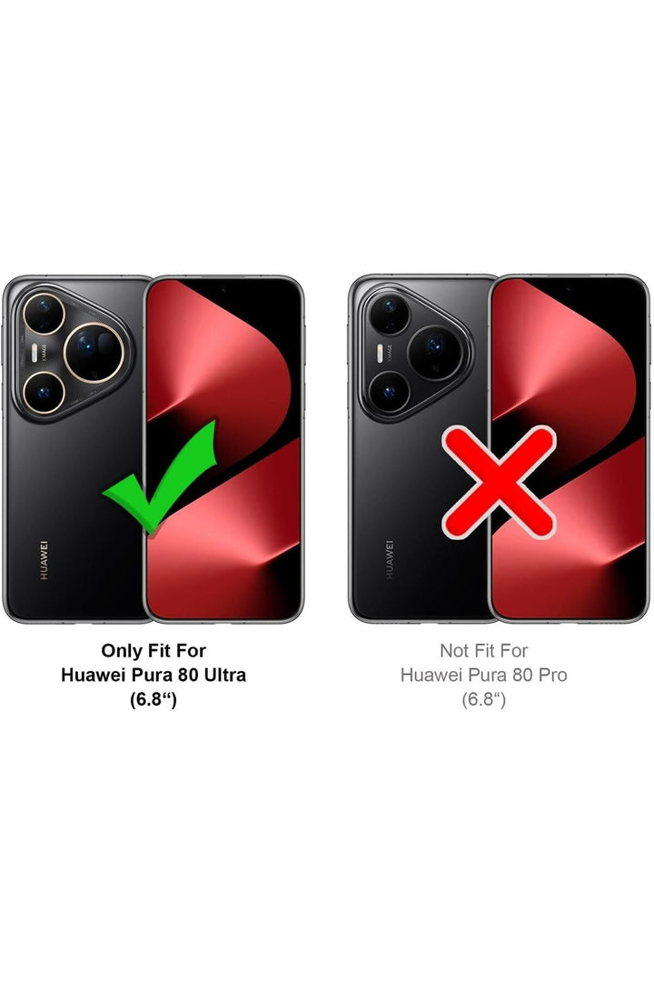 Huawei Pura 80 Ultra Uyumlu Kamera Korumalı Kılıf Darbe Önleme Şeffaf Transparan Esnek Silikon Kapak