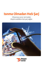Load image into Gallery viewer, Samsung Xiaomi Oppo Huawei Uyumlu 60w Turbo Hızlı Şarj ve Data Kablosu Şeffaf Tasarım Led Işıklı