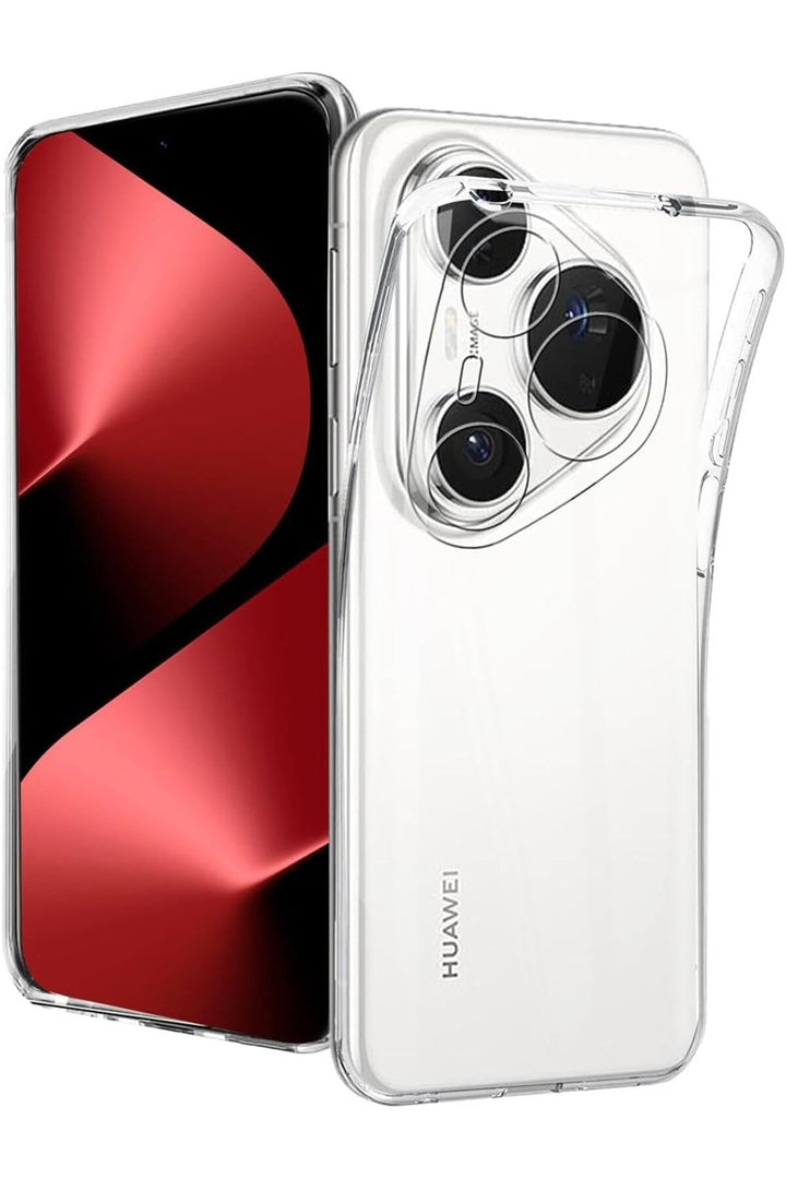 Huawei Pura 80 Ultra Uyumlu Kamera Korumalı Kılıf Darbe Önleme Şeffaf Transparan Esnek Silikon Kapak