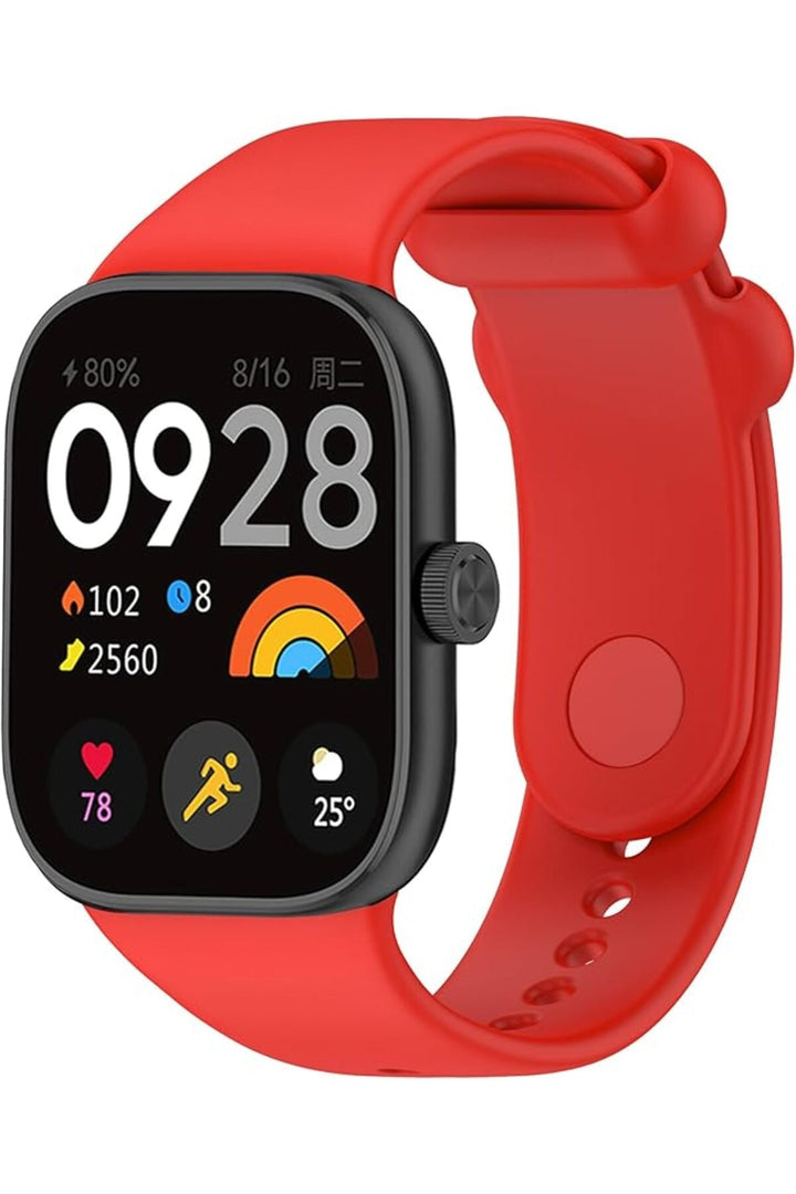 Xiaomi Redmi Watch 4 Uyumlu Kordon Liquid Silikon Ayarlanabilir Renkli Lekelere Dayanıklı Kordon