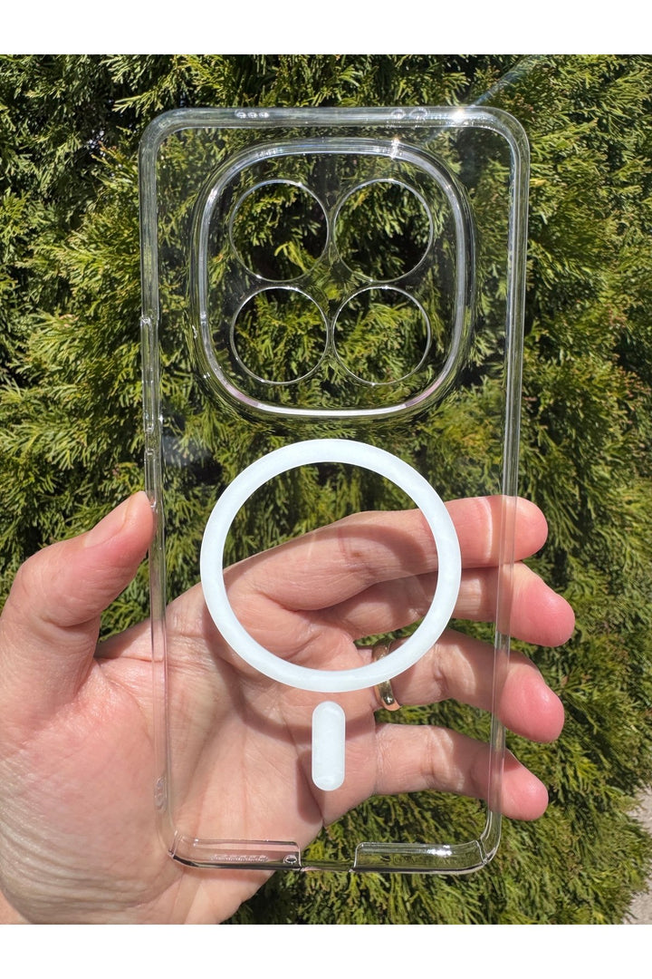 Mi Redmi Note 15 Pro Plus Uyumlu Kılıf İnce Sert Sararmaz Magsafe Kamera Korumalı Koruyucu Dayanıklı