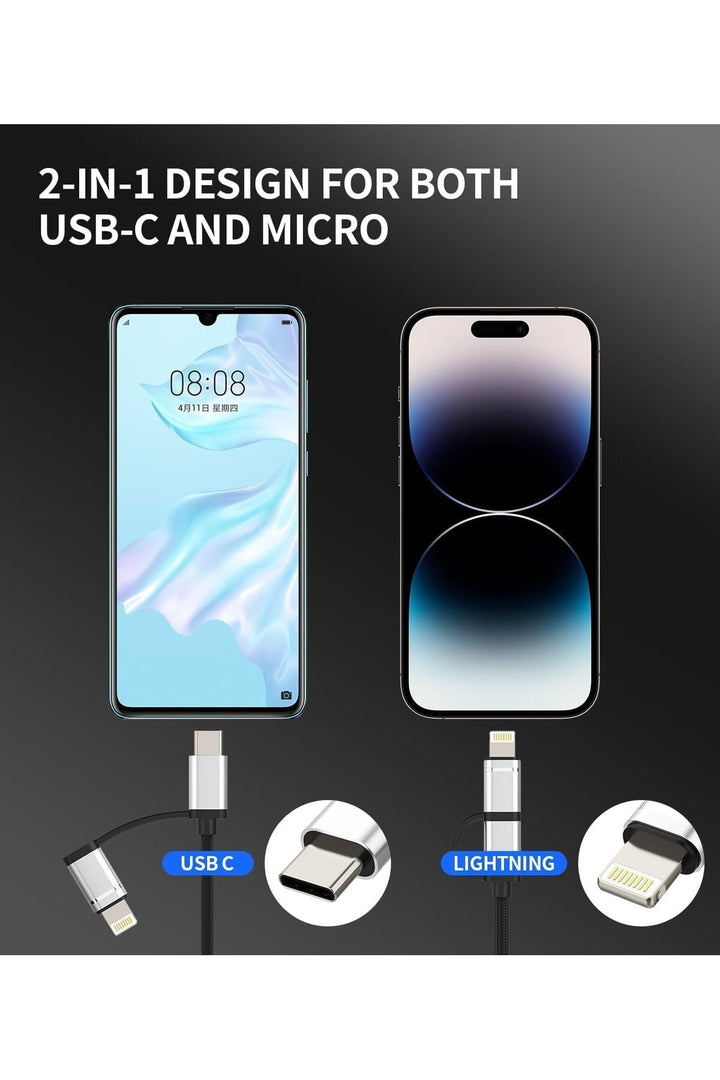 iPhone X/11/12/13/14/15/16 Plus/17 Air/17 Pro Max Uyumlu Type-C/Lightning To USB Çevirici OTG/HUB