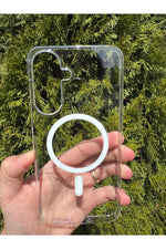 Load image into Gallery viewer, Samsung Galaxy A37 Uyumlu Kılıf İnce Sert Sararmaz Magsafe Kamera Kenar Koruyucu Dayanıklı Kapak