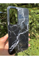 Load image into Gallery viewer, Samsung Galaxy S24 Fe Uyumlu Kılıf Parlak Mermer Desenli Kamera Kenar Koruyuculu Arka Kapak