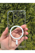 Load image into Gallery viewer, Samsung Galaxy S26 Uyumlu Kılıf İnce Sert Sararmaz Magsafe Kamera Kenar Koruyucu Dayanıklı Kapak