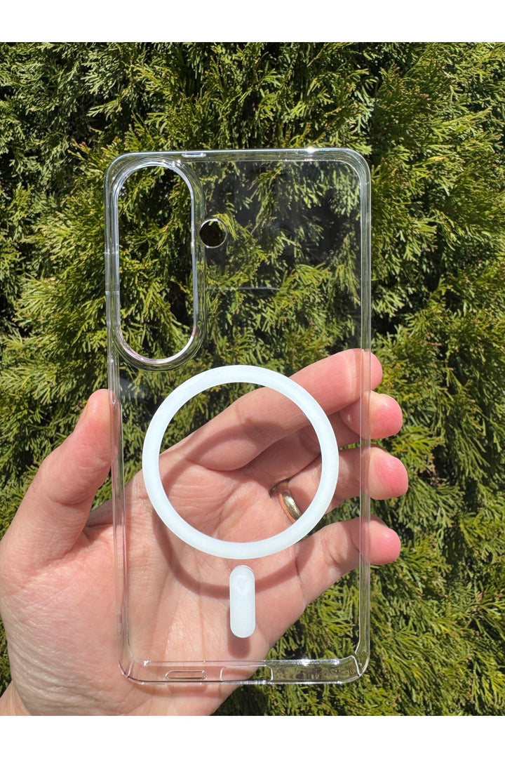 Samsung Galaxy S26 Uyumlu Kılıf İnce Sert Sararmaz Magsafe Kamera Kenar Koruyucu Dayanıklı Kapak