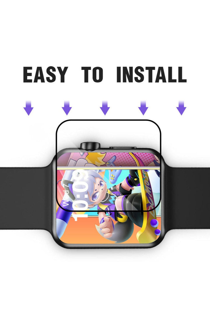 Apple Watch SE 6 5 4 40mm Uyumlu Watch Ekran Koruyucu Darbelere Dayanklı Tam Kaplayn Esnek Nano Cam