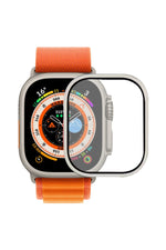 Load image into Gallery viewer, Apple Watch Ultra 49mm Uyumlu Metal Çerçeveli Ultra Ince Pürüzsüz Yüzeyli Ekran Koruyucu