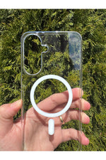 Load image into Gallery viewer, Samsung Galaxy A37 Uyumlu Kılıf İnce Sert Sararmaz Magsafe Kamera Kenar Koruyucu Dayanıklı Kapak