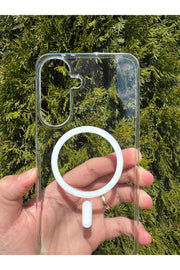 Samsung Galaxy A37 Uyumlu Kılıf İnce Sert Sararmaz Magsafe Kamera Kenar Koruyucu Dayanıklı Kapak