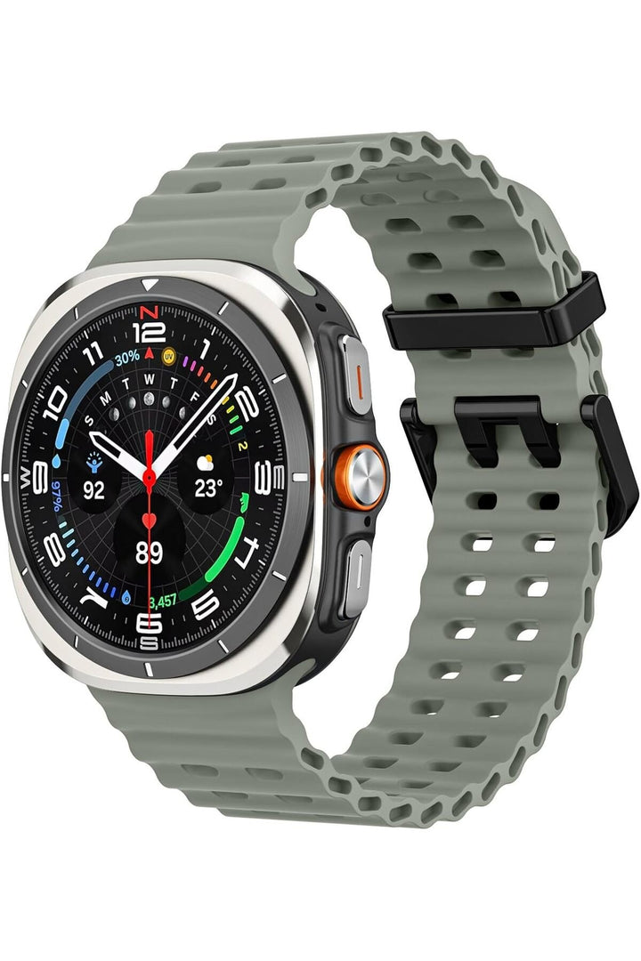 Samsung Galaxy Watch Ultra 47mm Uyumlu Kordon Liquid Silikon Spor Renkli Kordon