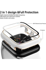 Load image into Gallery viewer, Apple Watch 8 7 41mm Uyumlu Kılıf Ekran ve Kasa Koruyucu Tam Kaplayan Parlak Watch Kasa Koruma