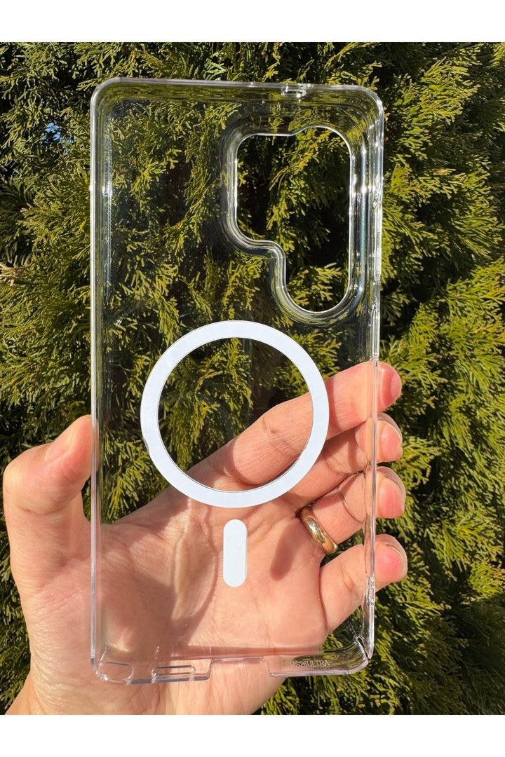 Samsung Galaxy S26 Ultra Uyumlu Kılıf İnce Sert Sararmaz Magsafe Kamera Kenar Koruyucu Dayanklı Kapk