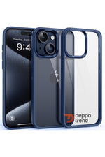 Load image into Gallery viewer, iPhone 15 Uyumlu Kılıf Kamera Çevresi Metal Sararmaya Karşı Dayanıklı Koruyucu Silikon Kapak
