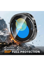 Load image into Gallery viewer, Samsung Galaxy Watch 8 40mm Uyumlu Kılıf Kasa ve Ekran Koruyucu Esnek Silikon Şeffaf Koruma