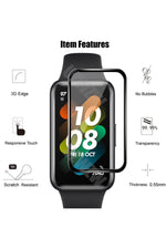 Load image into Gallery viewer, Huawei Band 7 Uyumlu Tam Kaplayan Darbelere Karşı Dayanıklı Kırılmaz Cam Nano Ekran Koruyucu
