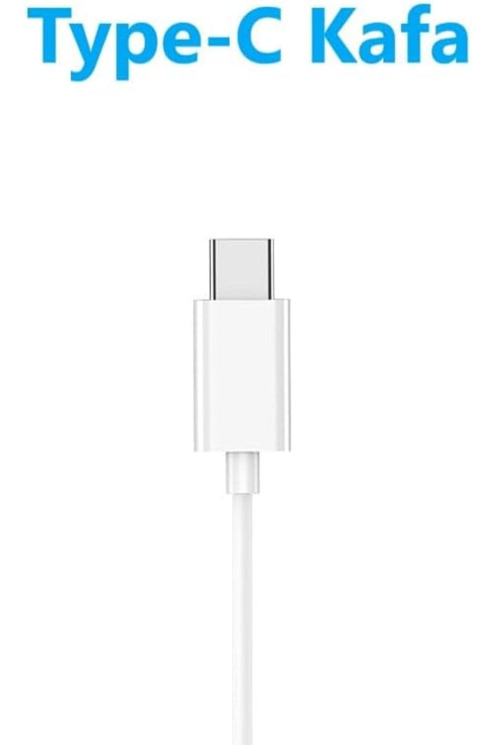 Yüksek Kalite iPhone 17 Pro Max/17 Air/16 Pro/15 Uyumlu Kulaklık Mikrofonlu Type-C Kulakiçi Kulaklık