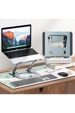 Load image into Gallery viewer, Yüksek Kalite Metal Laptop Stand Katlanabilir Ayarlanabilir Tablet/Notebook/Macbook Uyumlu Tutucu