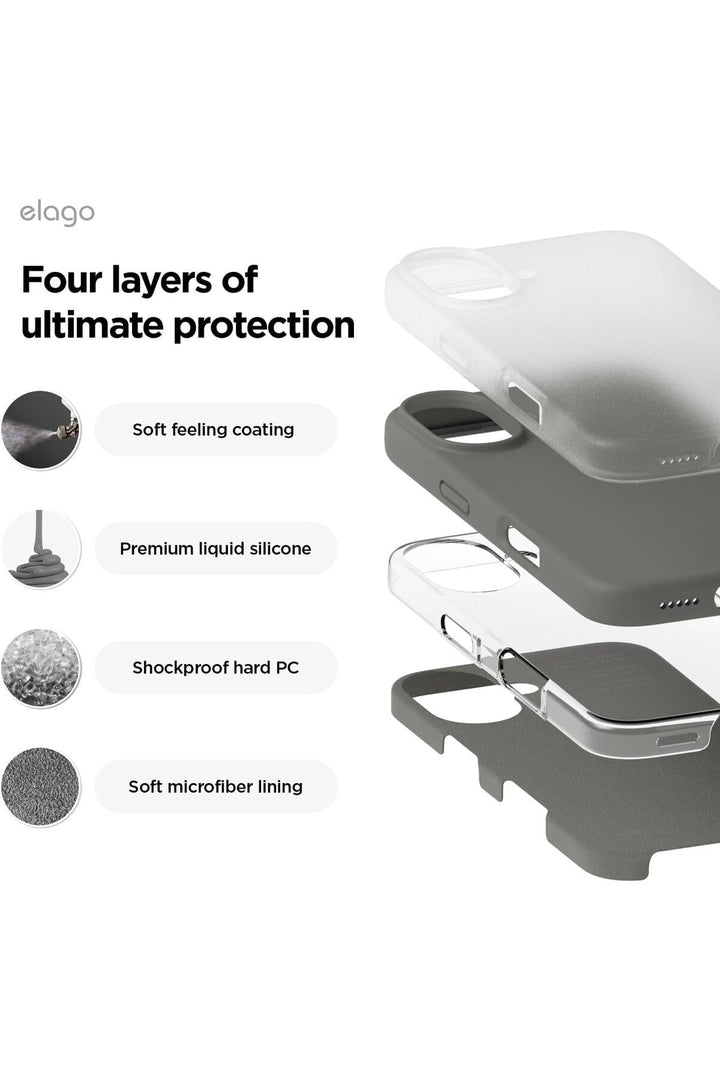 Yüksek Kaliteli iPhone 16 Uyumlu Kılıf Liquid Silikon Renkli Mat Lekelere Dayanıklı Kaymaz