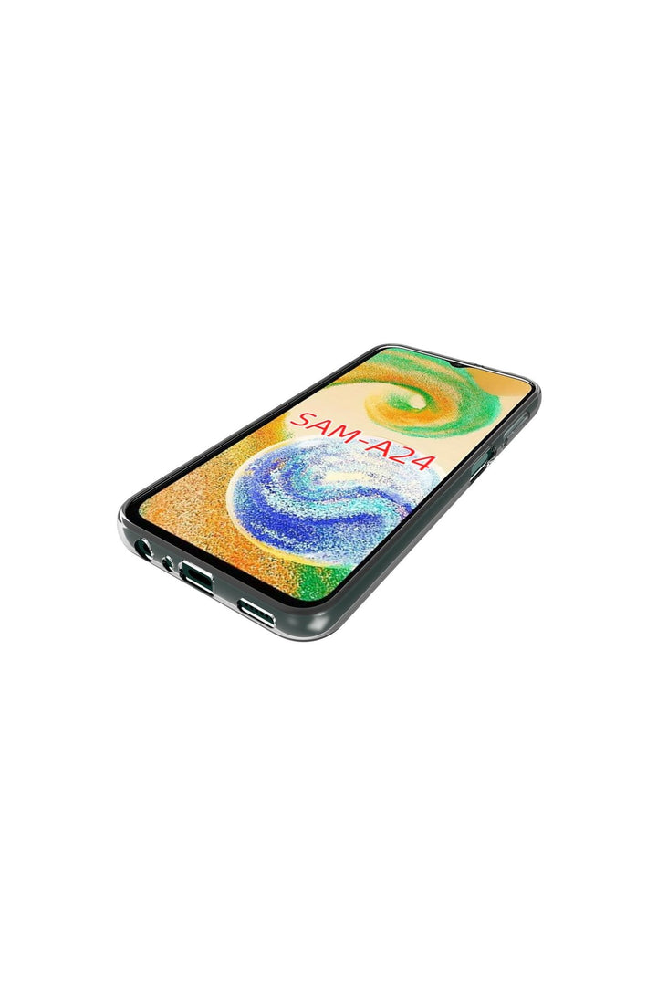 Samsung Galaxy A24 Uyumlu Kılıf 3d Kamera Korumalı Mat Renkli Esnek Silikon Kapak