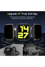 Load image into Gallery viewer, Apple Watch 41mm Uyumlu Kılıf Ekran ve Kasa Koruma Hayalet/Privacy Gizlilik Özellikli Kasa Koruyucu