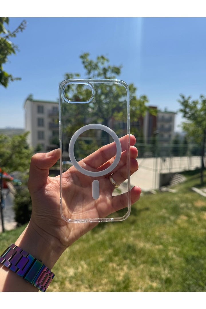 iPhone 16E Uyumlu Kılıf Sert Sararmaz Magsafe Kamera Korumalı Koruyucu Dayanıklı Kapak